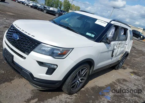 2019 Ford Explorer Sport z USA, uszkodzony, nr VIN 1FM5K8GT2KGA00490